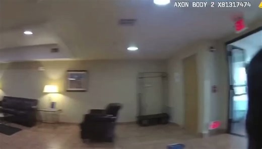 Officer holds man at gunpoint that does not fit description of the person he is looking for. Officer Kerzaya was called out to this hotel as a white man pulled a gun on the hotel staff. As the officer was searching the premises he ran into Trey an employee of the hotel and also African American. The officer proceeded to pull his firearm on and hold Trey at gun point for a number of minutes. The whole time Trey had his hands up and was eventually on his knees. Once verified Trey was an employee a