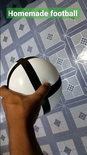 how to make football with balloon/ Homemade football easy DIY/ #youtubeshorts .#football