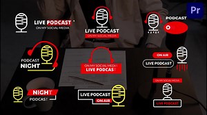 Podcast Lower Third | Premiere Pro Video PRPROJ Template Free Download - Pikbest