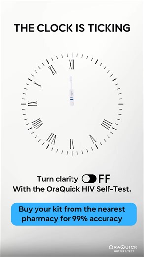 Some minutes fly by. Others can change your life forever. ⏱️ 20 minutes is all it takes to know your HIV status with OraQuick™HIV Self-Test. 👉 Time worth taking. Get your kit from the nearest pharmacy or testing centre. | OraQuick Uganda