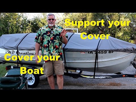 Boat Cover Life Hack Keep your boat looking good Treat your boat to a back bone support system DIY