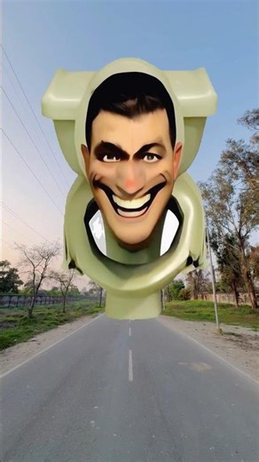 Skibidi toilet road par aa gaya😱😱 #comedy #funny #cutebaby #shortsfeed #viralvideo #skibiditoilet