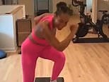 Alicia Keys shows off her toned figure in pink workout gear