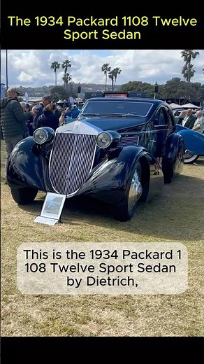 1934 Packard 1108 Twelve Sport Sedan by Dietrich — American Luxury at Its Finest