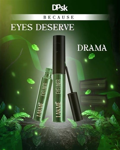 One stroke, all drama. Create intense, precise looks with Lakmé’s iconic eyeliner.
