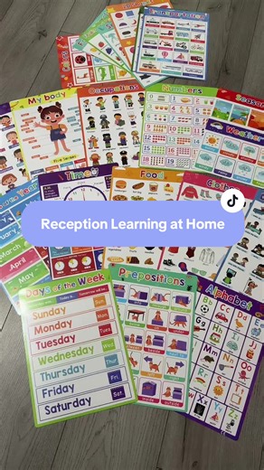 Reception learning made simple at home. These posters help us talk, learn, and practise every day. #ReceptionYear #EarlyLearning #LearningAtHome #EducationalFun #TikTokShopUK
