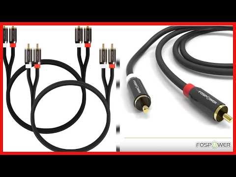 Premium 2RCA Male to 2RCA Male Audio Cable with 24K Gold Plated Connectors