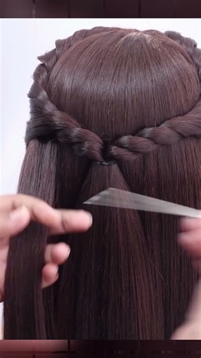 Step by step hairstyle tutorial for girls. #trending #hairstyle #shorts