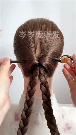 Traditional Inspired Bun with Hair Stick 🌺 Stunning Look💖✨#hairstyle #trending #foryou