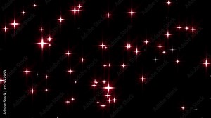 Red Stars Background Loop