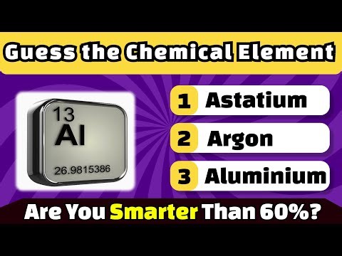 Are You Smarter Than 60%? Guess the Chemical Element Quiz!🧪
