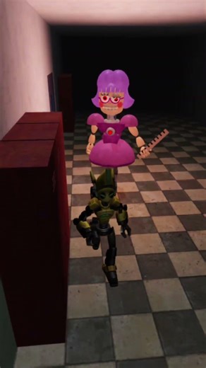 JunkBot vs mecha creepy girl in #roblox