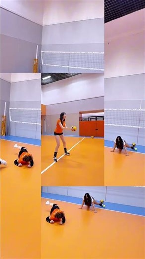 The Worm Challenge 🏐🧡 #volleyball #sports