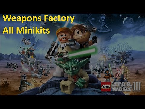 LEGO Star Wars III: The Clone Wars - Weapons Factory - All Minikits 100% Walkthrough
