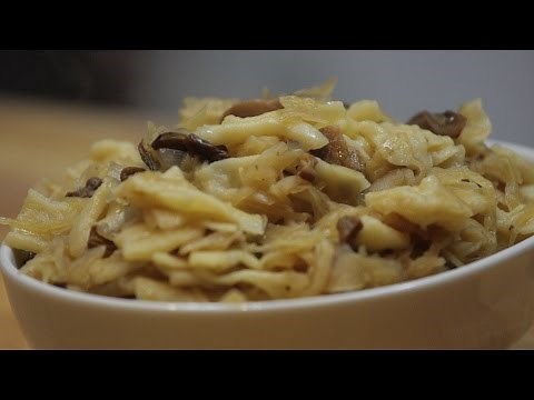Domowy Przepis, Łazanki z kapustą i grzybami, Dania Wigilijne