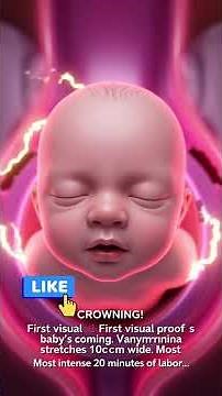 How Natural Vaginal Birth Happens: Step-By-Step Childbirth Process Revealed 👶🩺 #uterine