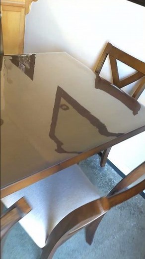 Vinyl Clear plastic table cover / protector QUICK REVIEW
