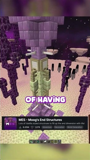 The TRUE End update #minecraft #minecraftmods #minecrafttips #minecraftshorts