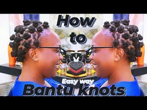 Bantu Knots Tutorial || No RubberBands || Protective Style / Short Dreadlocks Style for women.