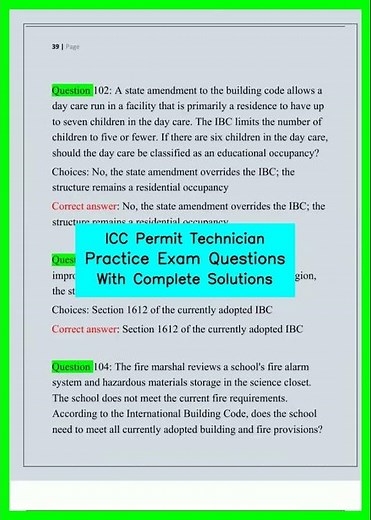 ICC Permit Technician Practice Exam Questions With Complete Solutions video