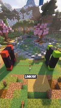 Como linkar portais do nether e fazer um nether hub no Minecraft #minecraft