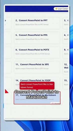 Batch convert PowerPoint files to Markdown on Windows