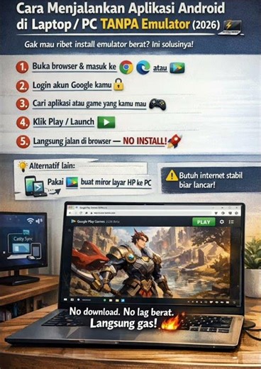 How to Run Android Apps on a Laptop/PC Without Installing an Emulator