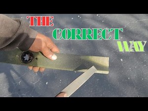 "How to Sharpen Lawn Mower Blades with a File | Simple DIY Method"