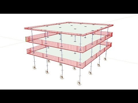 AxisVM 13 - flat-slab structure - permanent & imposed loads (2)