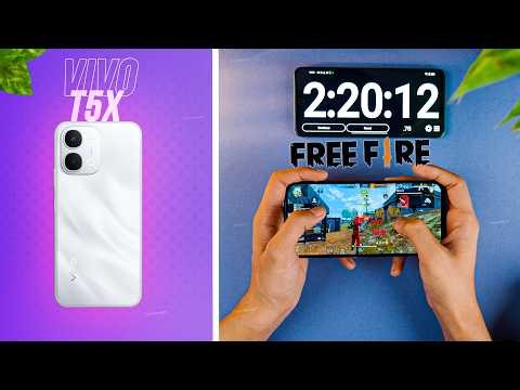 Vivo T5x FreeFire Test 🔥 😳Gaming Performance, FPS, & Heating Test!