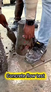 10K views · 39 reactions | Concrete flow test #concrete #flowtest #construction #materialtesting | Fakhar Civil Tech | Facebook
