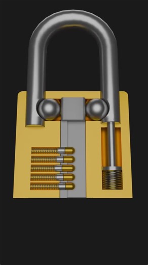 Understanding How Padlocks Work: 3D Animation Explained