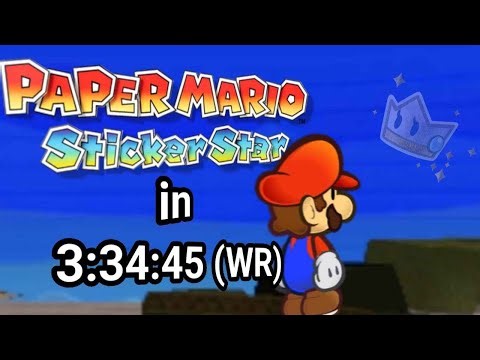 Paper Mario Sticker Star Any% WORLD RECORD (3.34.45)