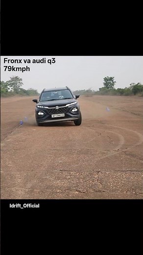 maruti fronx stability check vs audi q3 at 79kmph #audi #fronx #maruti