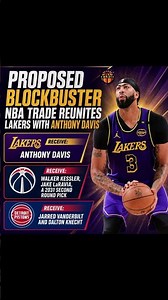 Proposed Blockbuster NBA Trade Reunites Lakers With Anthony Davis