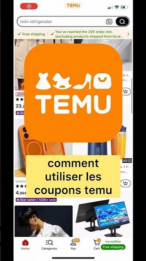 comment mettre un code promo sur temu comment utiliser un code promo