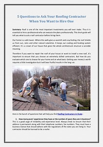 Roofing Repair Work Essentials