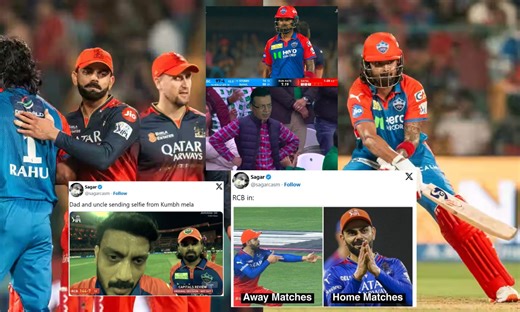 "RCB fans doing back and forth between Mars and Earth"- Top 10 funny memes after DC's comfortable win vs RCB in IPL 2025