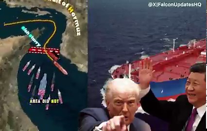 BLOCKADE 💥❓🚢 🇨🇳 20 vessels, including Chinese and Iranian ships, crossed the Strait of Hormuz in the past 24 hours.🇮🇷 Iranian and Chinese tankers are still moving through the waterway.🇺🇸 So where is this blockade ?