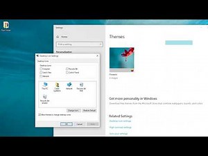Easy Way To Add Desktop icons (Window 10)