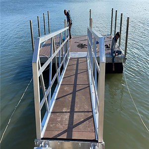 [Hot Item] Pontoon Platforms Aluminium Gangway Ramps Access with Handrail