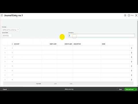 Journal Entries on QuickBooks Online