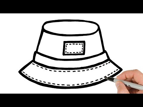 How to Draw a Bucket Hat | Easy Drawings for Beginners