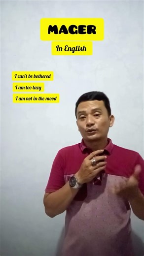 What is the English for MAGER?