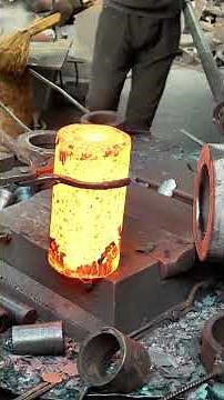 Inside the factory Red-Hot Steel Ring Forging — You Won't Believe the Final Shape! #process #forging