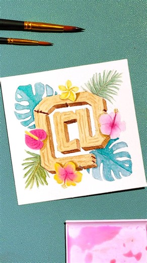 🌴 Day 30: Tropical Today’s prompt for the #LetteringStyleChallenge2025 is Tropical, and I decided to go with something a little different: the @ symbol. The @ has been around for centuries. This symbol appears in a 1448 Spanish document called Taula de Ariza, where it was used to mark wheat shipments between Castile and Aragon. And even though it’s not really a letter, in Spanish we often use “@” informally as a gender neutral ending. For example, amig@s instead of amigos or amigas. So I though