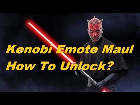 Kenobi Emote Darth Maul - How to unlock? (Battlefront 2)