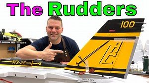 F-18 Super Hornet Build - The Rudders - Skymaster F18