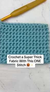 Thermal Single Crochet Stitch Tutorial 🧶 Thick, Durable & Beginner-Friendly!