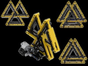 LEGO MOC-126378 Kinetic valknut sculpture (Technic 2022)